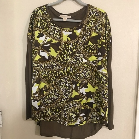 Michael Kors Tops - Michael Kors size XL long sleeve tunic blouse